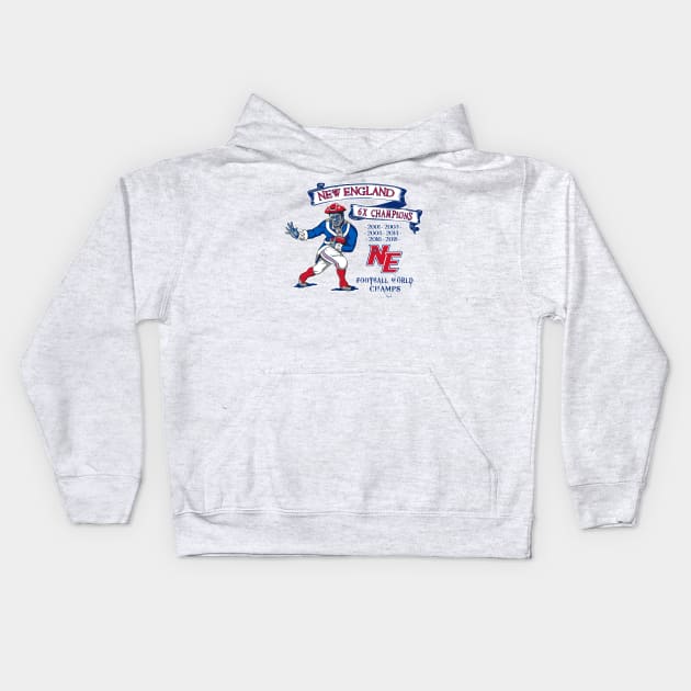 Patriots 2019 Championship Graphic 1 Kids Hoodie by bkumm66